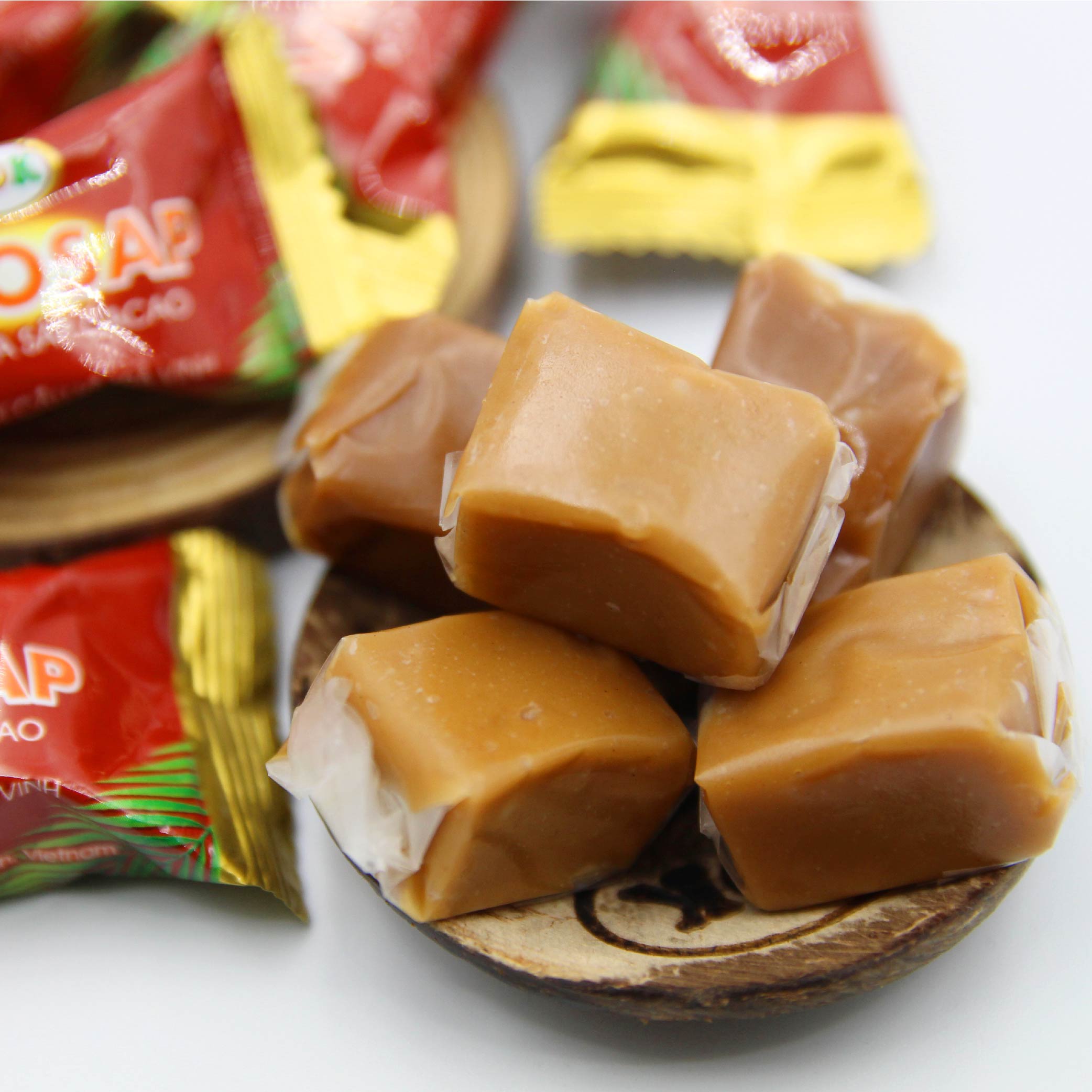 Kẹo dừa sáp Vicosap (vị cacao) 100g