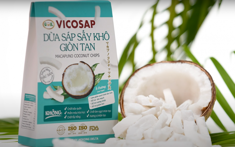 Vicosap Crispy Dried Macapuno Coconut - 50g